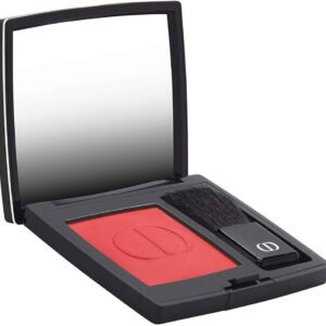 Christian Dior Dior Rouge сатенен финиш компактна пудра с руж 999 червен 6.7 г
