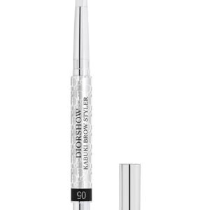 Christian Dior Diorshow Kabuki двустранен кремообразен молив и четка за вежди 2 в 1 05 черен 0.09 г