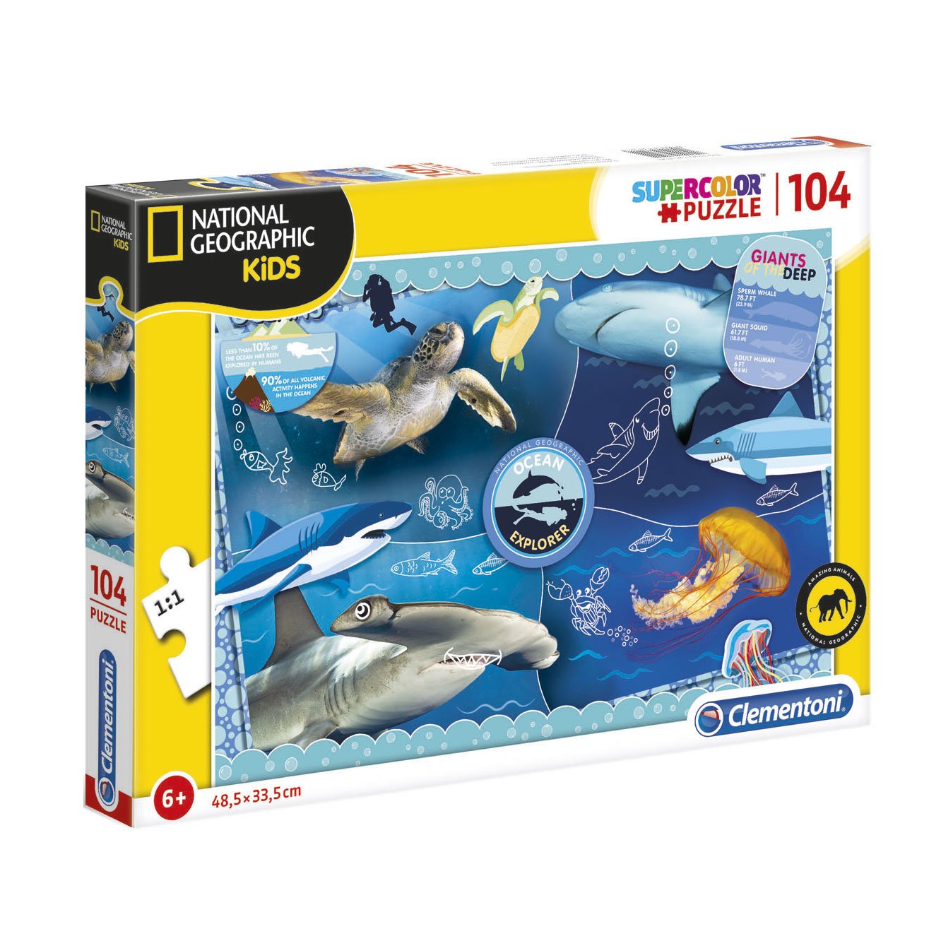 Clementoni National Geographic Kids Ocean Explorer Пъзел Унисекс 6+ години 104
