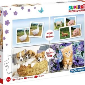 Clementoni SuperKit Животни Пъзел Унисекс 4+ години 2 x 30 + 48 + 28 части