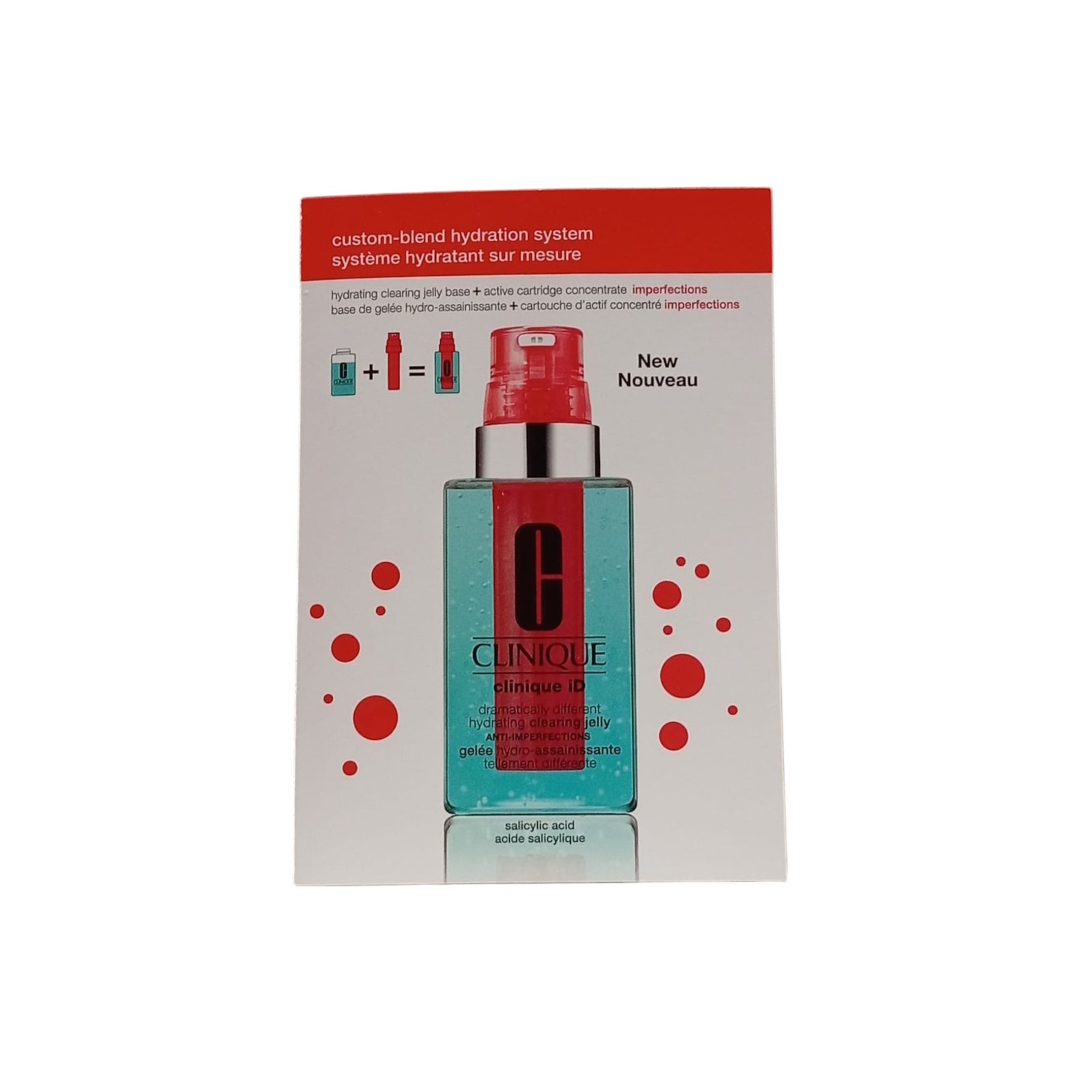 Clinique Clinique iD Dramatically Different хидратиращ почистващ гел против несъвършенства почистващ/възстановяващ повърхностен крем ден и нощ локален третиращ гел за лице и шия 1.5 мл *Тестер