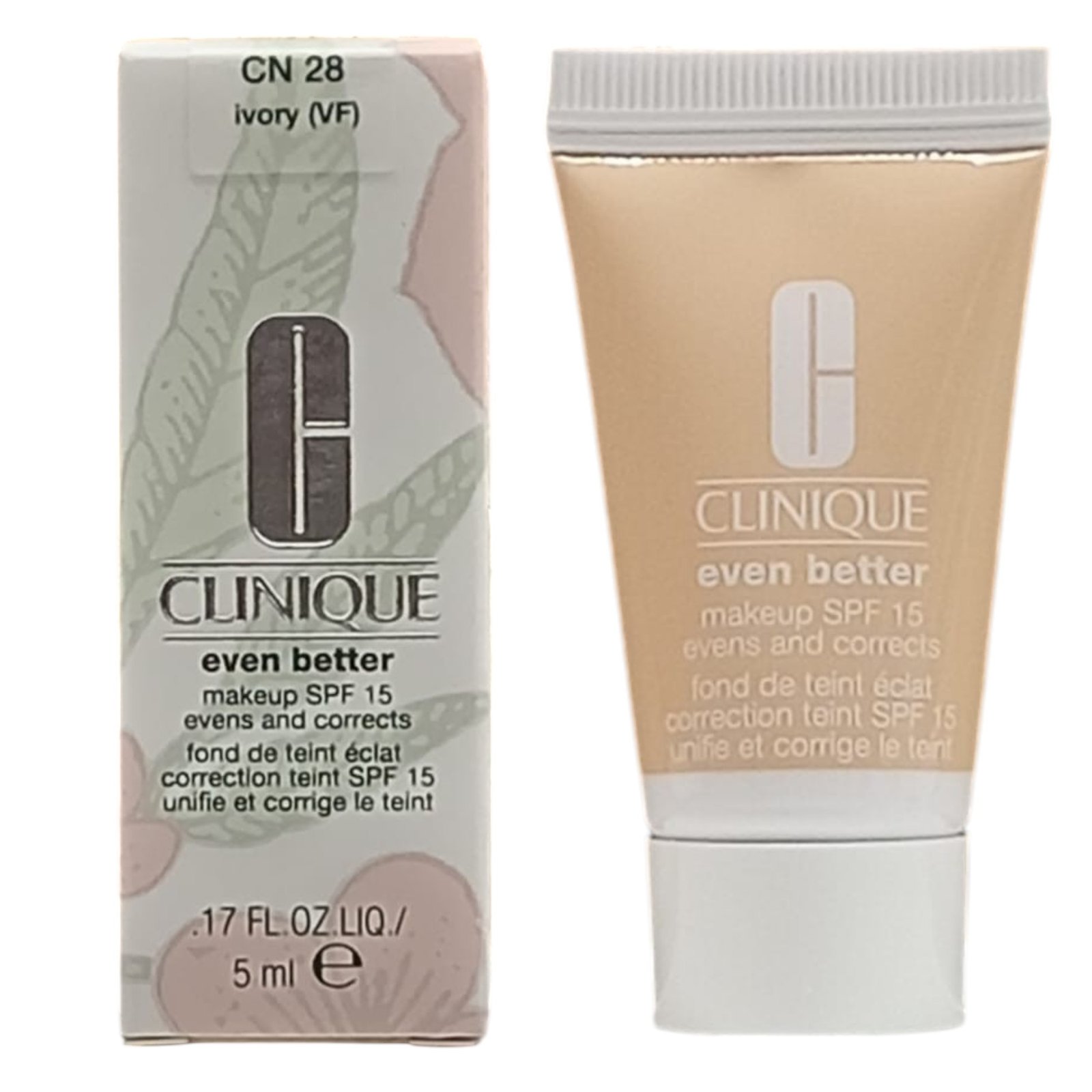 Clinique Even Better без парабени хидратиращ течен фон дьо тен CN 28 цвят слонова кост SPF 15 5 мл *Мостра