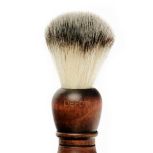 Depot Аксесоари № 730 Дървена Четка за бръснене на лице Кафява