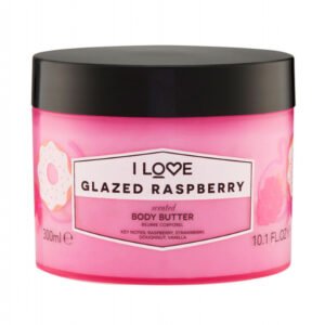 I Love Signature Collection веган хидратиращ глазиран малинов масло за тяло 330 мл