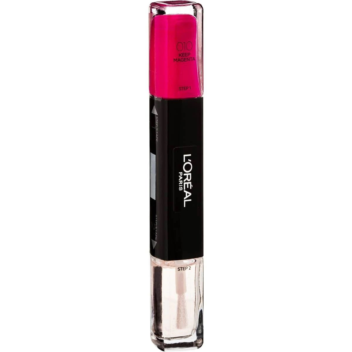 L'Oreal Paris Infallible Лак за нокти 2 в 1 010 Keep Magenta 2 x 5 мл