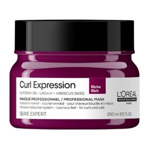 L'Oreal Professionnel Serie Expert Curl Expression Rich Glycerin3% + Urea H + Hibiscus Seed Крем-маска за коса Интензивно хидратираща 250 мл
