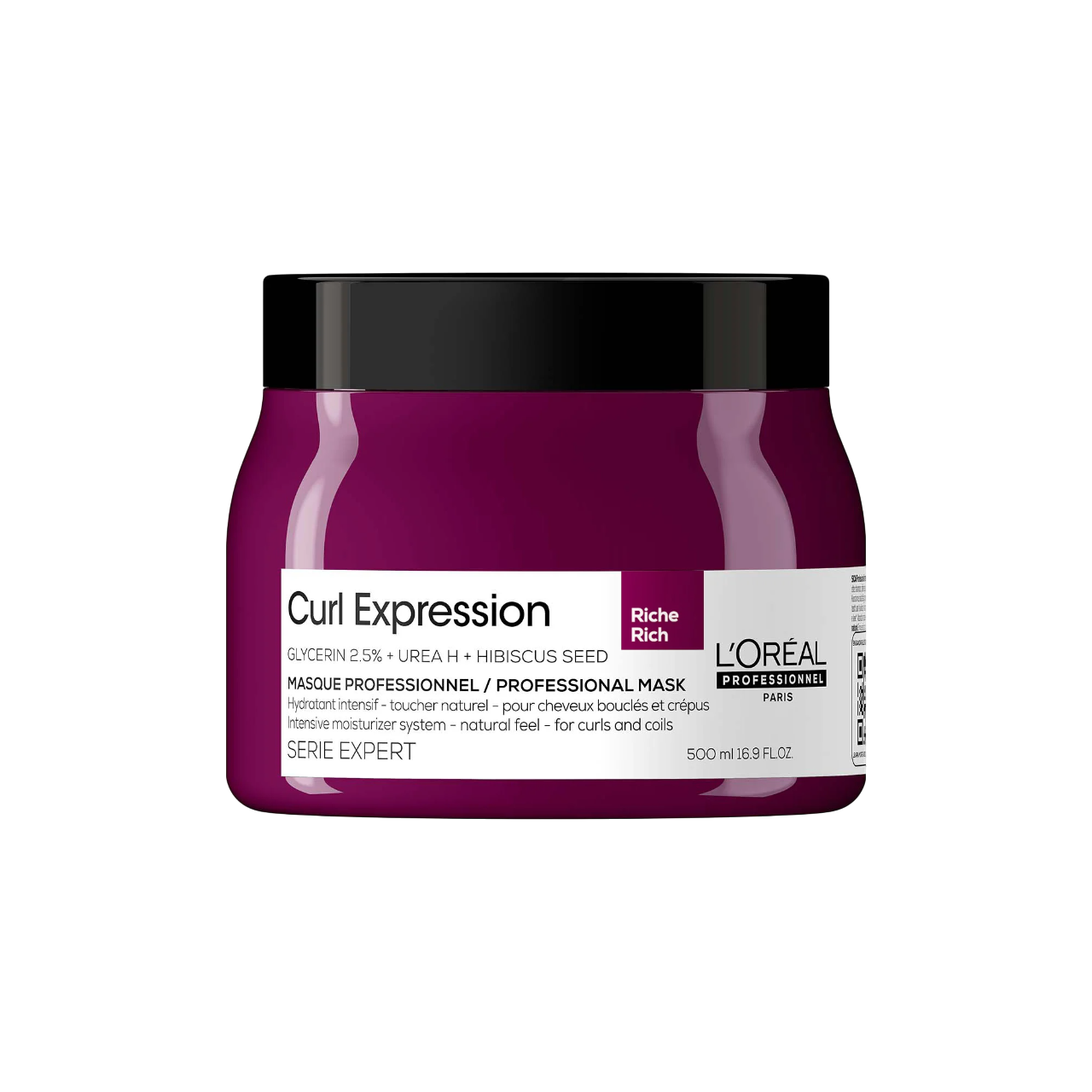 L'Oreal Professionnel Serie Expert Curl Expression Rich Глицерин 2.5% + Урея H + Семена от хибискус Крем маска за коса Интензивно хидратираща 500 мл