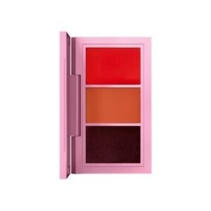 MAC From Harris With Love палитра за устни Roman Revelation: Bright Orange (Matte) + No Place Like LA: Warm Nude (Amplified) + London Grind: Deep Purple (Amplified) 3 г