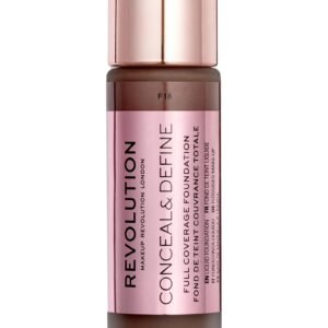 Makeup Revolution Прикриване и дефиниране Без мазнини Кремообразен фон дьо тен F 18 23 мл