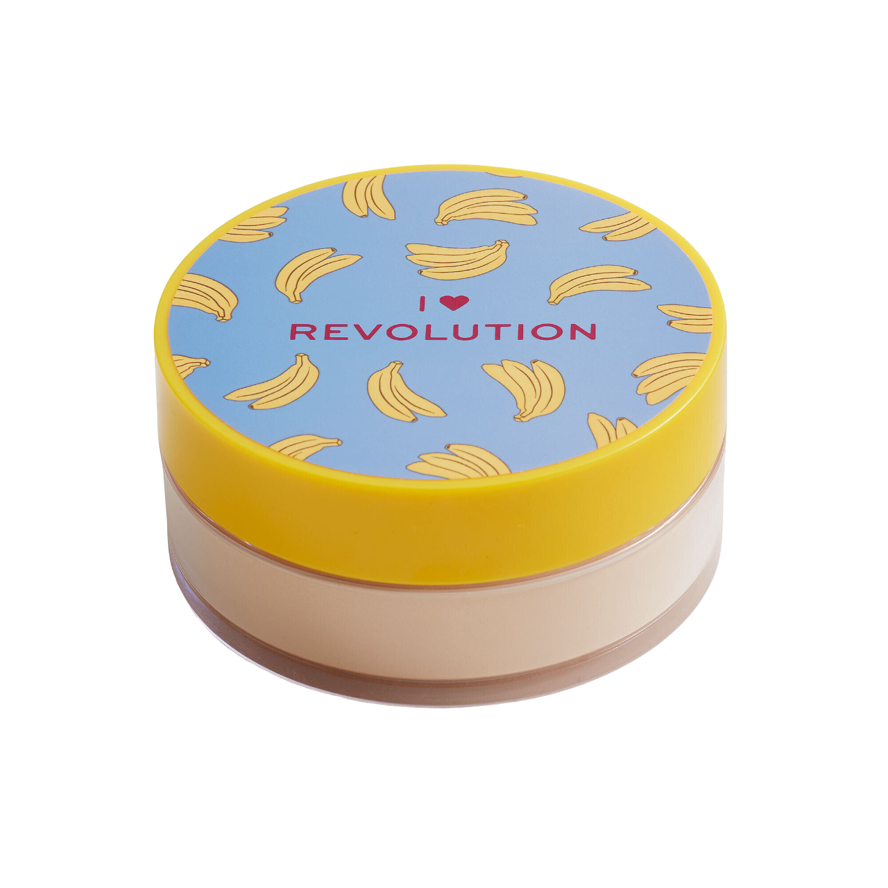 Makeup Revolution I Heart Revolution Пудра за фиксация на кожата цвят Банан 22 г