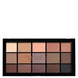 Makeup Revolution Reloaded Palette Палитра за очи Основни матови сенки 15x 1.1 г