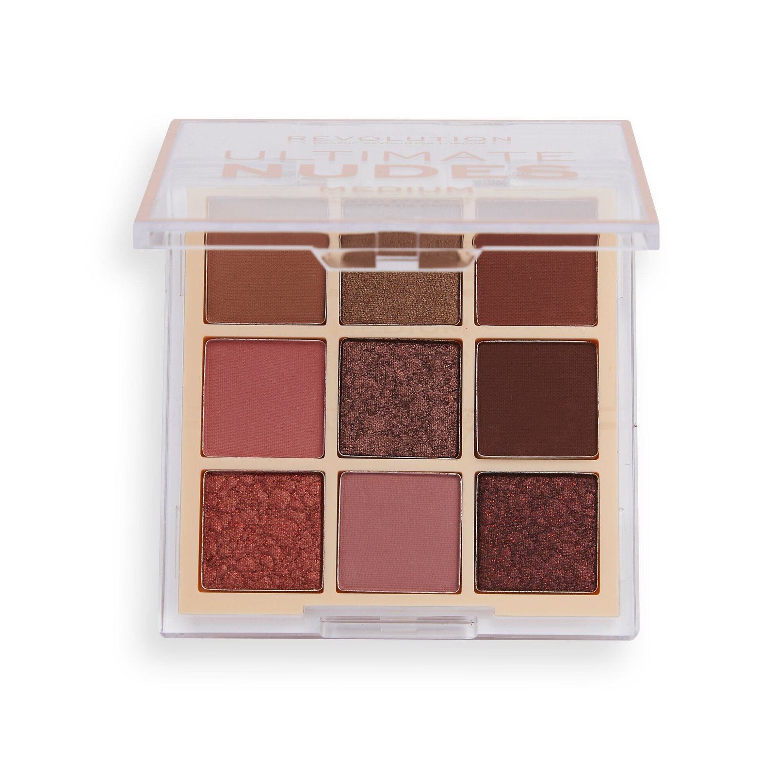 Makeup Revolution Ultimate Nudes палитра сенки за очи среден размер 8.1 г