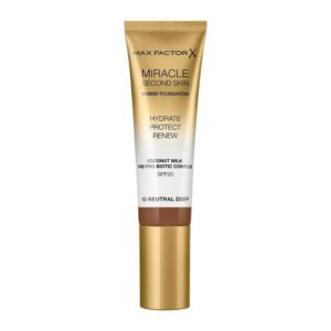 Max Factor Miracle Second Skin Хидратиращ Течен фон дьо тен 12 Deep Neutral SPF 20 30 мл