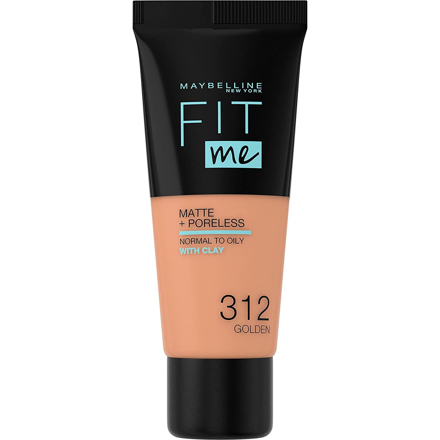Maybelline Fit Me Matte + Poreless течен фон дьо тен 312 златист 30 мл