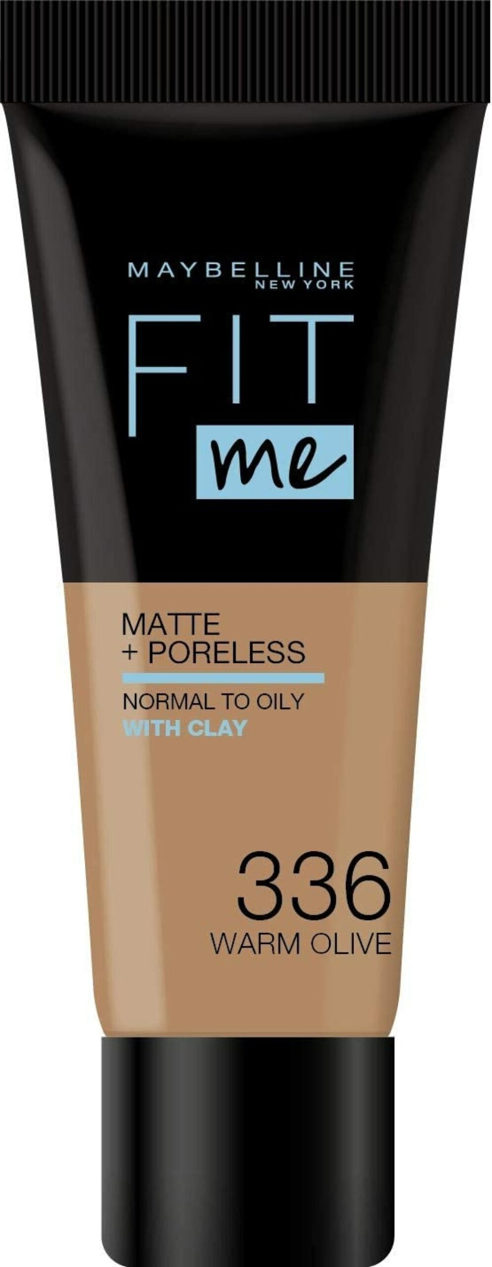 Maybelline Fit Me Matte + Poreless течен фон дьо тен 336 топъл маслинен цвят 30 мл