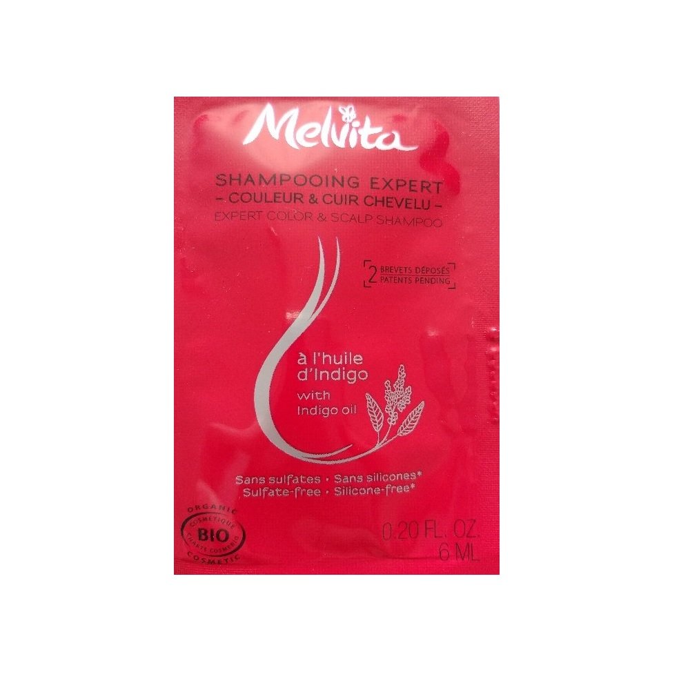Melvita Експертен шампоан за боядисване и скалп Органичен За укрепване на косата 6 мл *Мостра