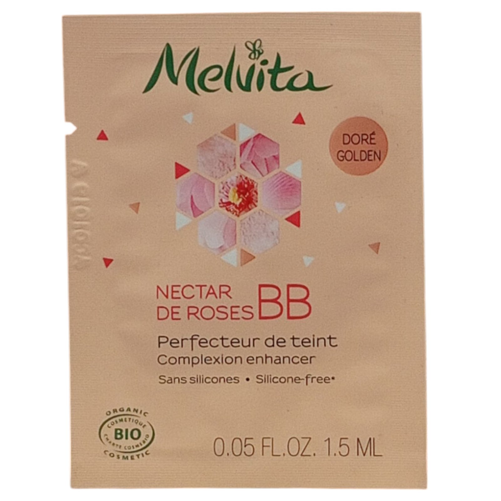 Melvita Nectar de Roses Organic Леко покритие BB крем Златист 1.5 мл *Мостра