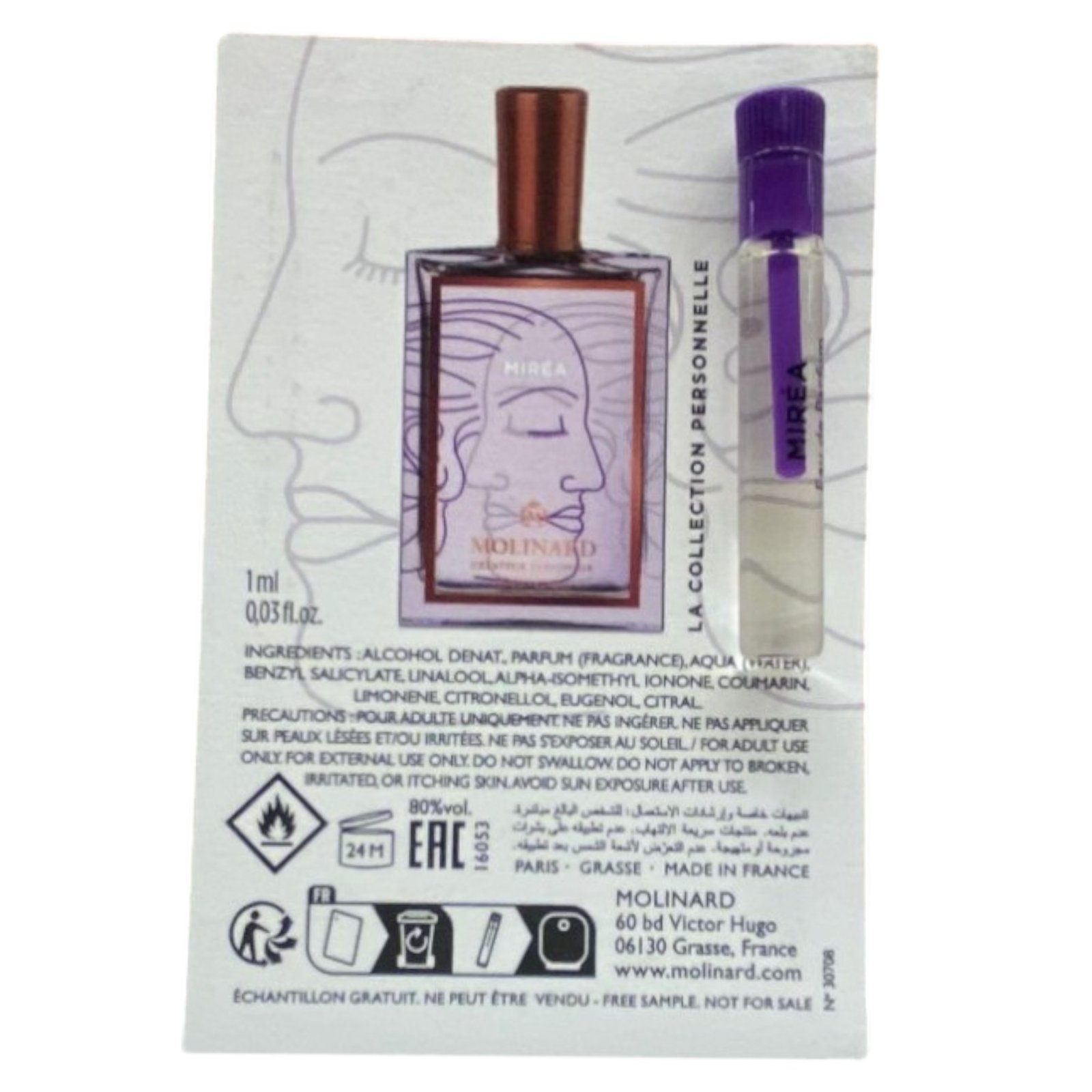 Molinard Лична колекция - Mirea Парфюмна вода Unisex 1 ml *Флакон