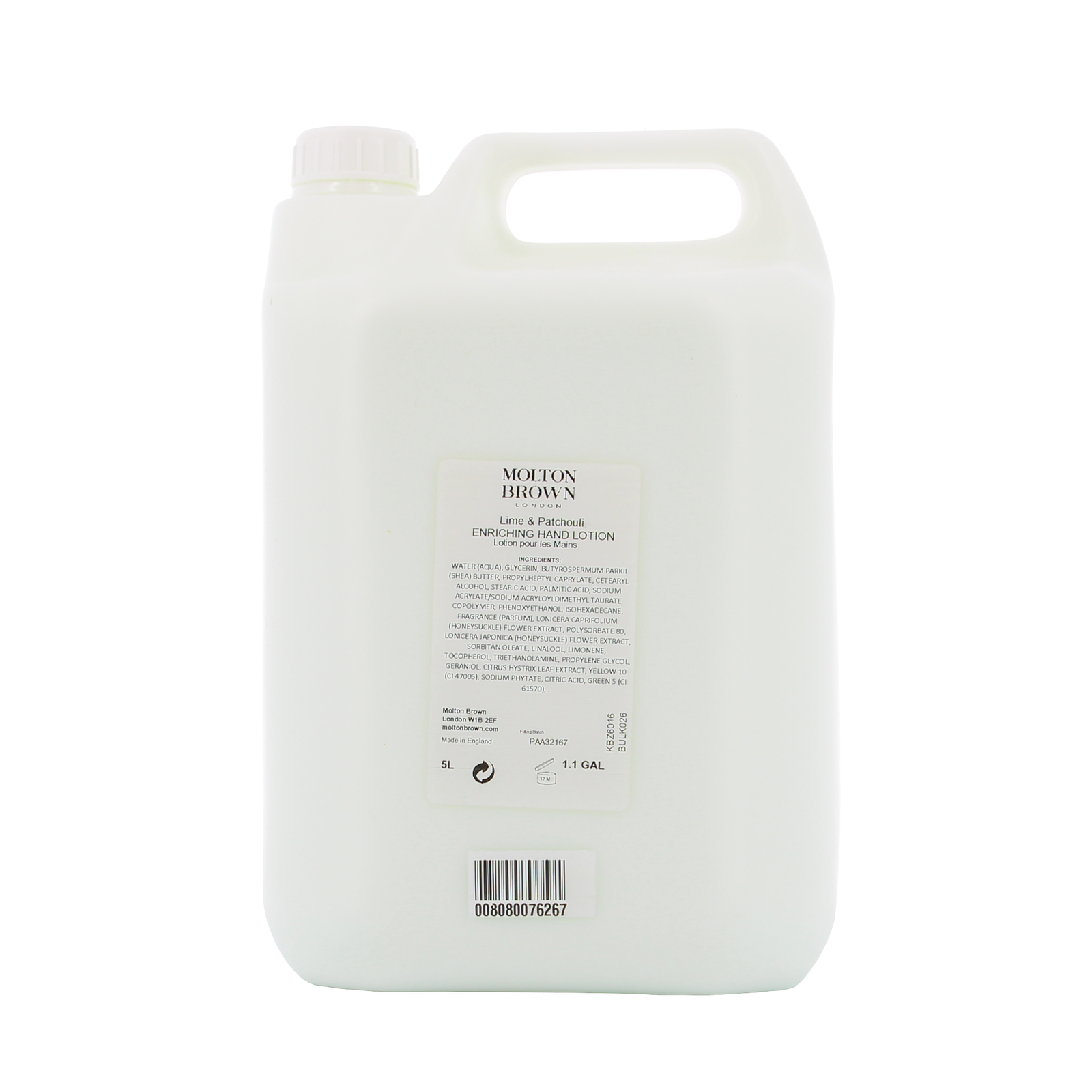 Molton Brown Лайм и Пачули Хидратиращ лосион за ръце 5000 мл