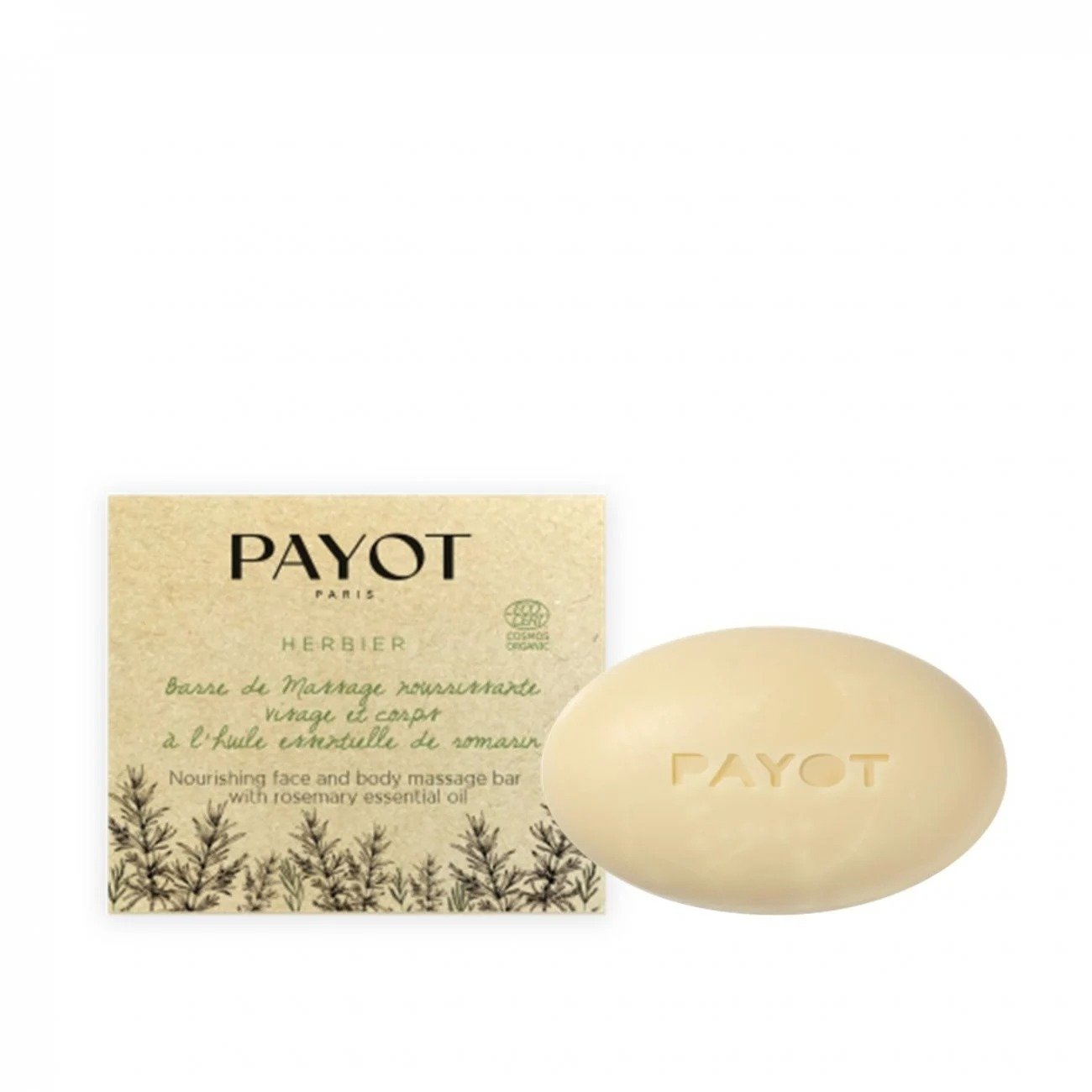 Payot Herbier Подхранващ Масажиращ сапун Етерично масло от розмарин За лице и тяло 50 г