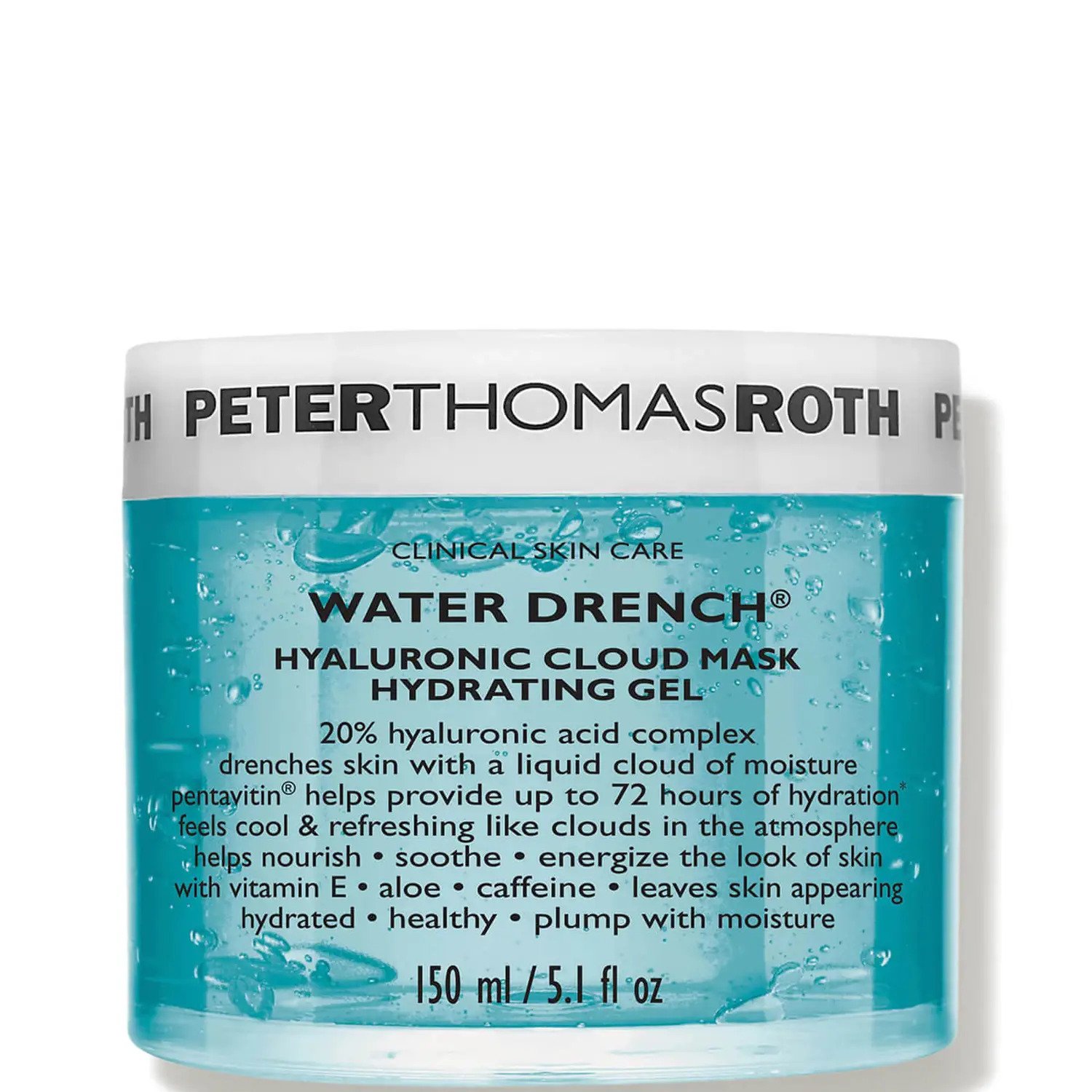 Peter Thomas Roth Water Drench хидратираща гел маска с хиалуронова киселина за лице 150 мл