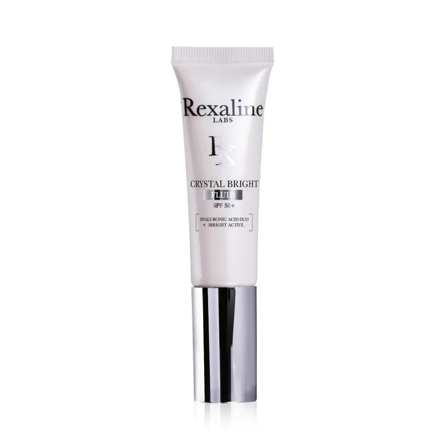 Rexaline Crystal Bright Хиалуронова киселина + 3 Bright Active Озаряващ Флуид За лице SPF 50+ 30 мл