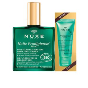 Комплект Nuxe: Huile Prodigieuse Multi-Purpose Neroli масло за тяло за лице тяло и коса 100 мл + Prodigieux Neroli душ гел за цялото тяло за всички типове кожа 30 мл