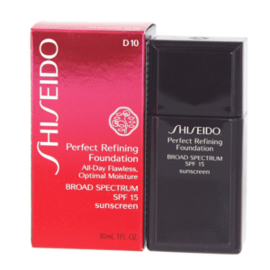 Shiseido Perfect Refining Хидратиращ Течен фон дьо тен D10 Златисто кафяв SPF 15 30 мл