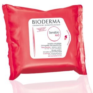 Bioderma Sensibio H2O Без сапун Кърпички за премахване на грим 25 бр.