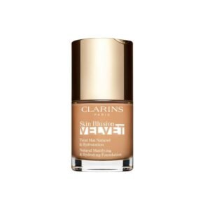 Clarins Skin Illusion Velvet Матов Естествен завършек Течен фон дьо тен 112C Кехлибарен 30 мл