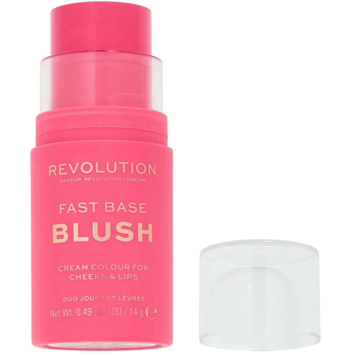 Makeup Revolution Fast Base руж стик цвят Роза 14 г