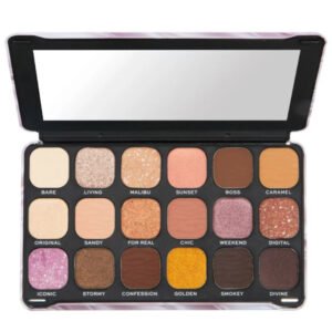 Makeup Revolution Forever Flawless Палитра сенки за очи Nude Silk 18 нюанса 19.8 г