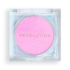 Makeup Revolution Mood Switch Aura Озаряваща компактна пудра с руж Универсално розово 3.5 г