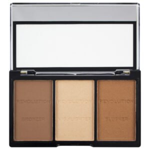 Makeup Revolution Ultra Sculpt & Contour Палитра за контуриране C04 Ultra Light/Medium 3 нюанса 11 г