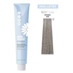 Млечен шейк 9 минути без SLS/SLES перманентна боя за коса 12.1112AA Интензивен пепеляв цвят 100 мл