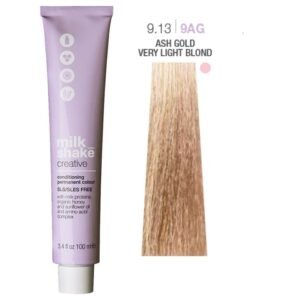 Milk Shake Creative SLS/SLES-free перманентна боя за коса 9.139AG Пепеляво златисто много светло русо 100 мл