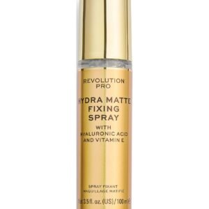 Revolution Pro Hydra-Matte Хиалуронова киселина Матиращ Спрей за фиксация на грим 100 мл