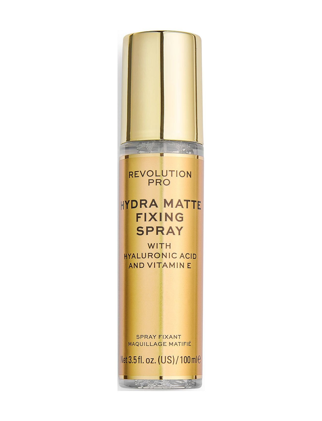 Revolution Pro Hydra-Matte Хиалуронова киселина Матиращ Спрей за фиксация на грим 100 мл