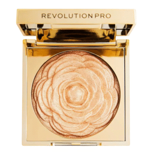 Revolution Pro Pro Lustre Озаряващ Компактен хайлайтър с руж Golden Rose 1 нюанс 9 г