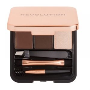 Комплект Makeup Revolution Brow Sculpt Палитра за вежди Тъмнокафяв 2.2 г