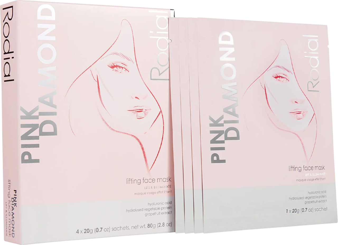 Комплект Rodial Pink Diamond Лифтинг Лист-маска Лице 4 бр. 20 г