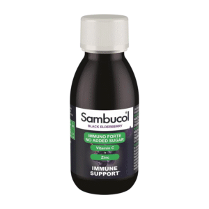 Sambucol, Immuno Forte, Sugar Free, Black Eldeberry, Vitamin C & Zinc, Support The Immune System, Syrup, 120 ml
