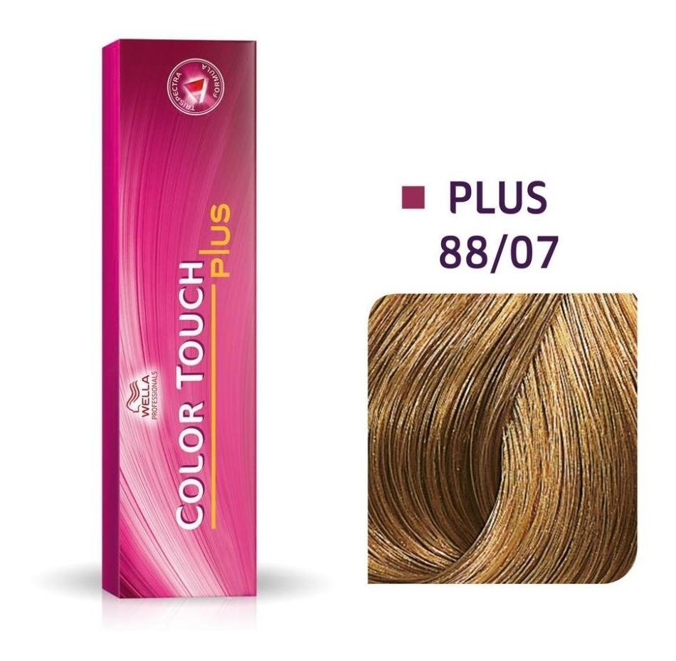 Wella Professionals Color Touch Plus безамонячна полуперманентна боя за коса 88/07 Светло русо натурален наситен кестен 60 мл