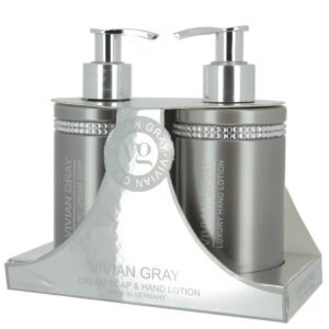 Комплект кристали Vivian Gray: Сиви кристали хидратиращ лосион за ръце 250 мл + Сиви кристали почистващ течен сапун 250 мл