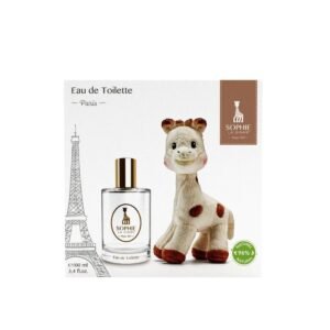 Подаръчна кутия Sophie la Girafe: Sophie La Girafe Giraffe колекционерска плюшена играчка 0+ месеца + Paris тоалетна вода за момчета 100 ml