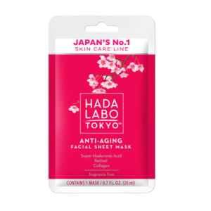 Hada Labo Tokyo Hada Labo Хиалуронова киселина и колаген против стареене лист-маска за лице дневна 20 мл