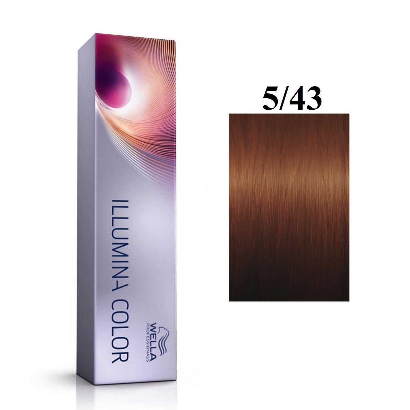 Wella Professionals Illumina Color Перманентна боя за коса 5/43 Светло кестеняво златисточервено 60 мл