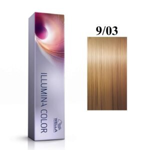 Wella Professionals Illumina Color Перманентна боя за коса 9/03 Ярко русо естествено златисто 60 мл